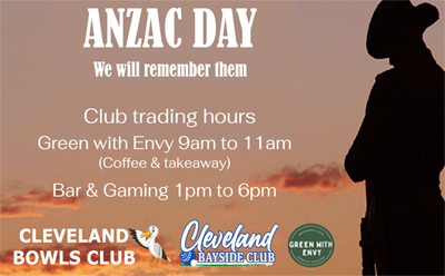 Anzac Day Trading Times